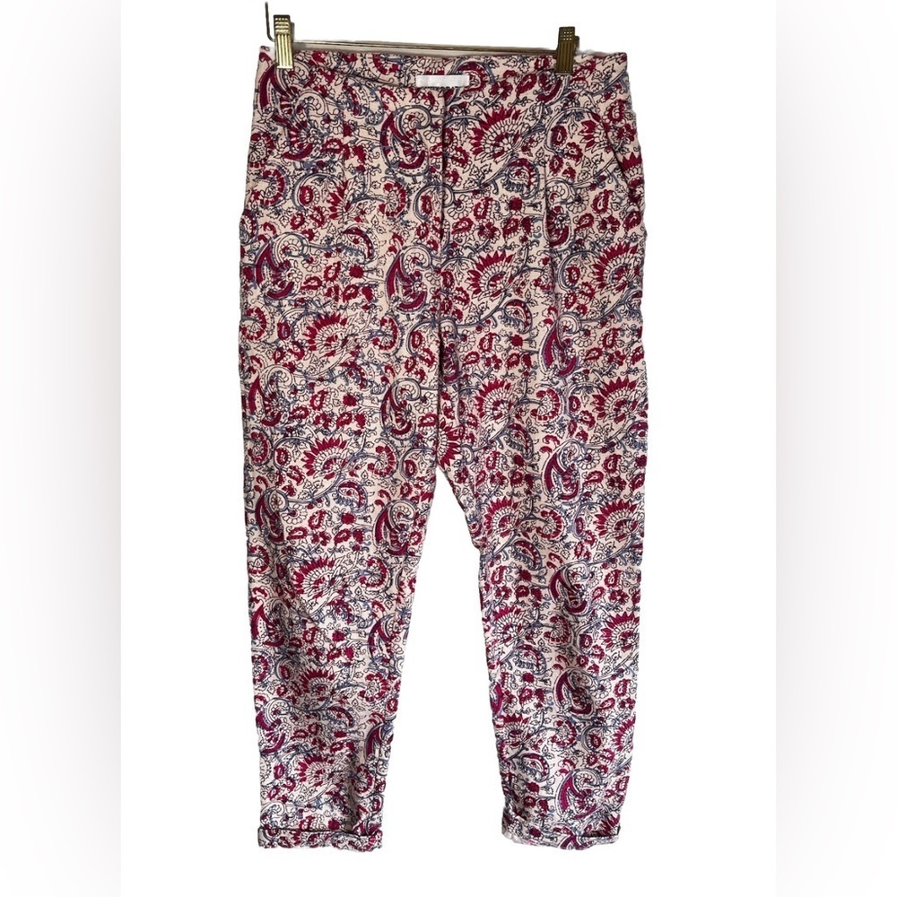ANTIK BATIK Floral-Print Cotton-Canvas Tapered
Pants Size XS/36